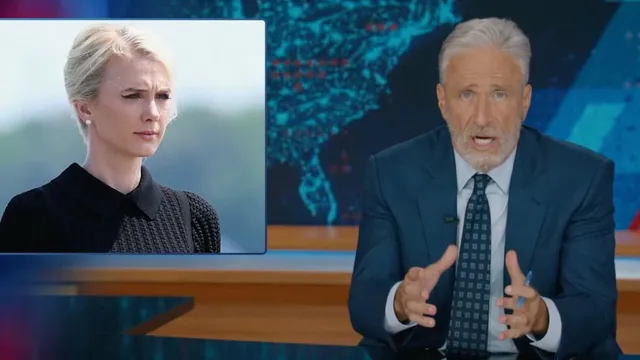 Jon Stewart Slams Natalie Harp's Role in Trump's 'Warped Reality'