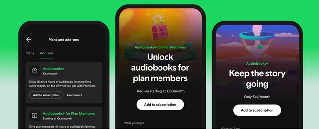 Spotify Doubles Audiobook Listening Time with New Audiobooks+ Add-On for Premium Users